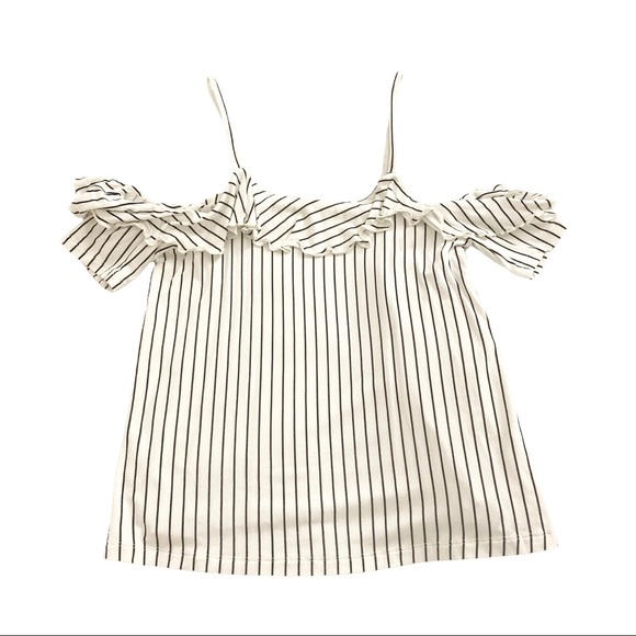 AMERICAN EAGLE Striped Ruffle Top NWOT - Picture 7 of 7